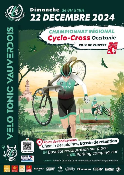 Championnat Régionale Cyclo-Cross Occitanie - 22 décembre 2024 à Vauvert