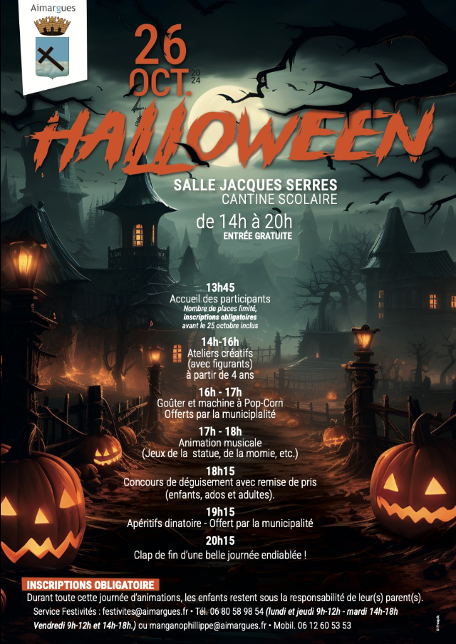 Soirée Halloween - Samedi 26 octobre à Aimargues