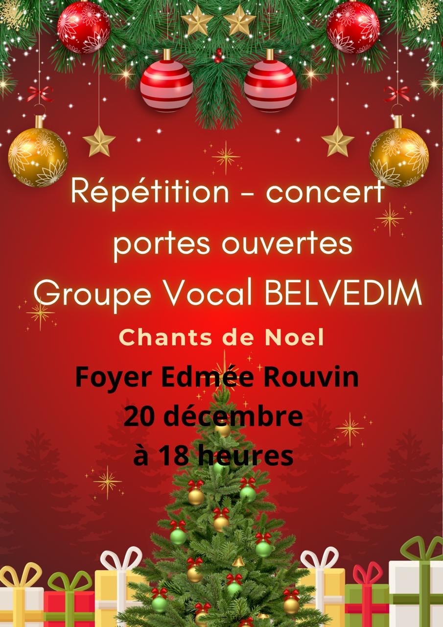 Chorale Belvedim le 20 décembre  à Beauvoisin