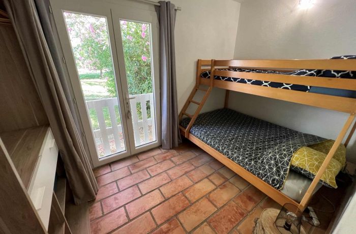 Furnished accommodation at Prés des Lones in Aubord terrace