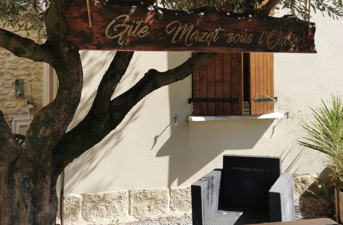 location les gîtes sous l'olivier gîte Le mazet sous l'olivier coin détente