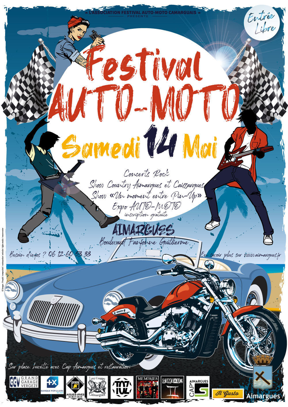 Festival Auto-moto à Aimargues samedi 14 mai