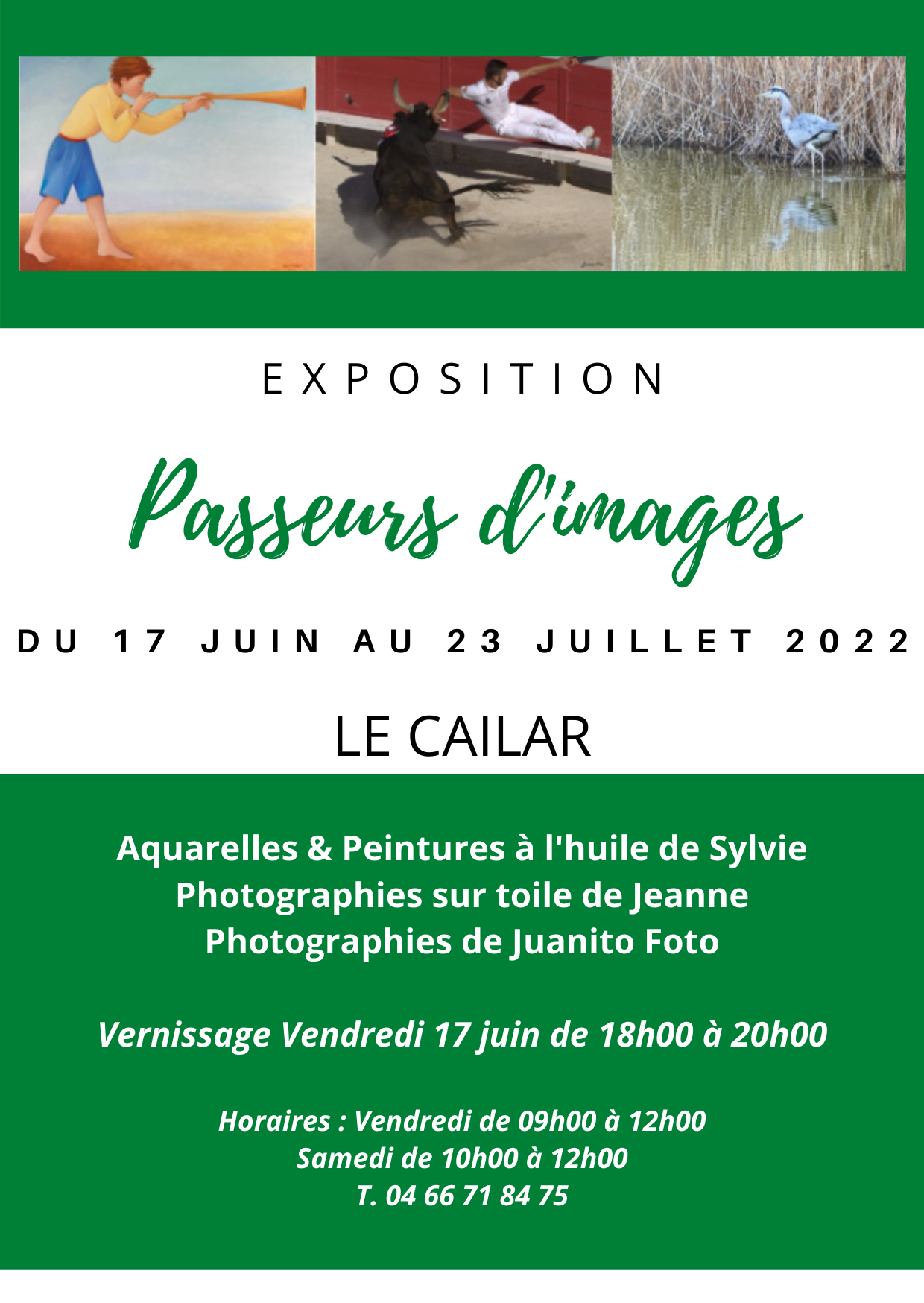 Exposition "Passeurs d'images" Le Cailar - Du 17 juin au 23 juillet