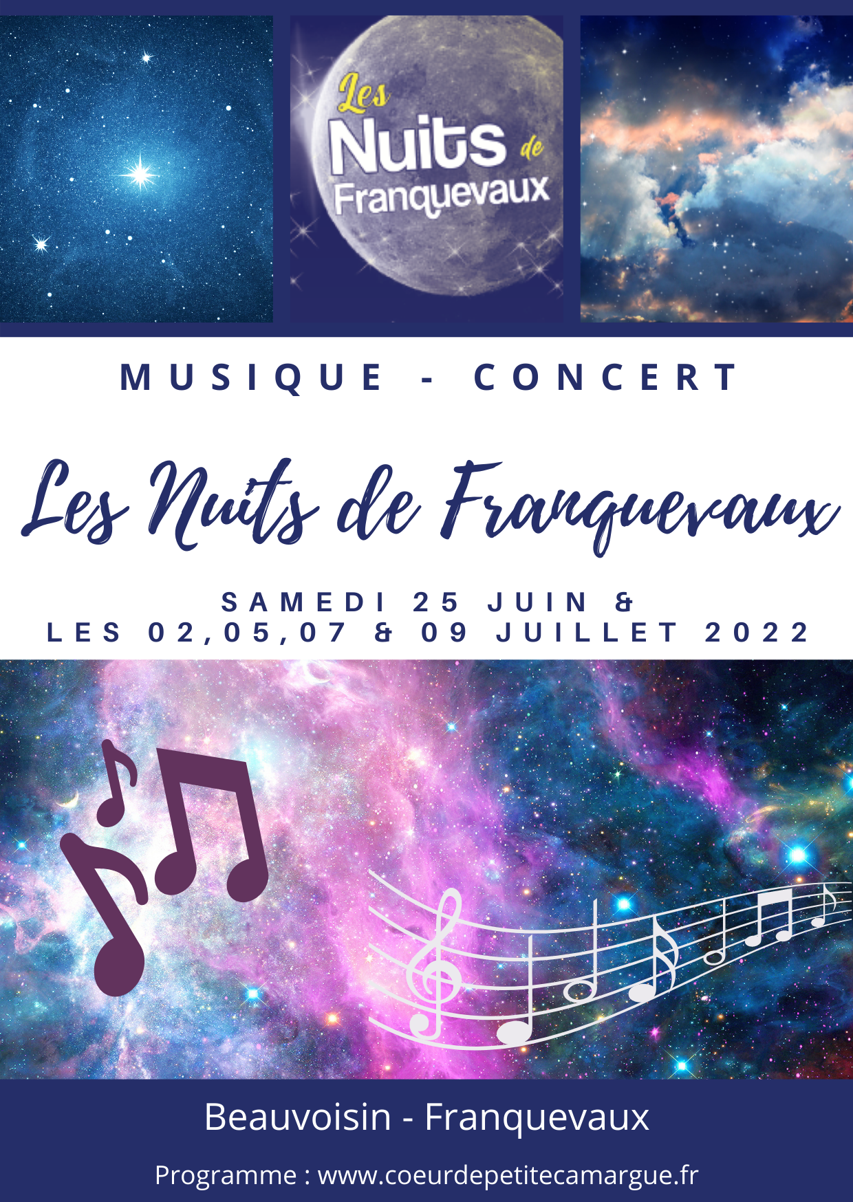 Nuits de Franquevaux - 2,  5, 7 et 9 juillet