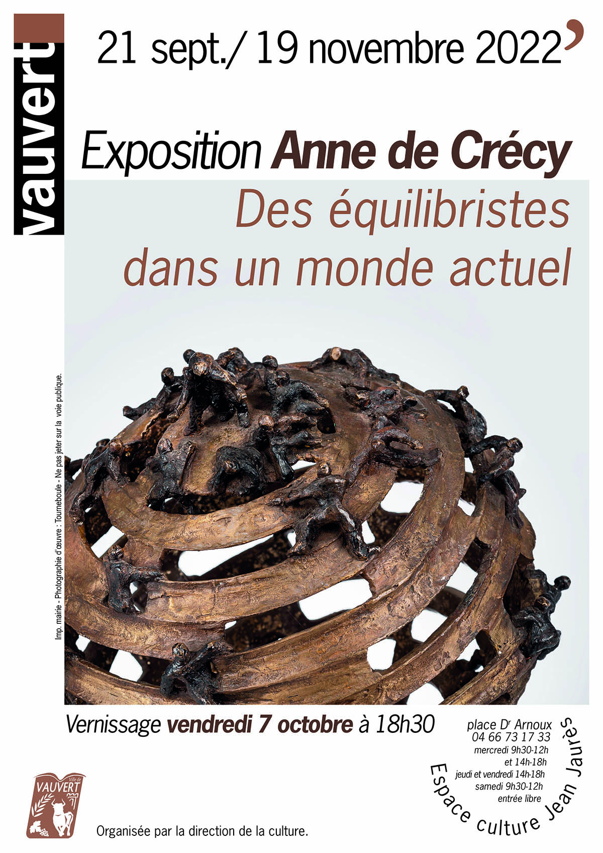 Exposition Anne de Crécy - Vauvert de septembre à novembre 2022