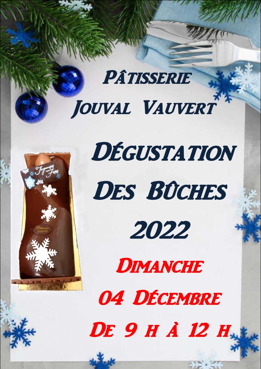 Dégustation Bûches de Noël - Jouval - 04 décembre à Vauvert