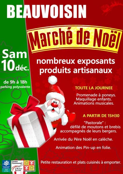 Marché de Noël à Beauvoisin le 10 décembre 2022