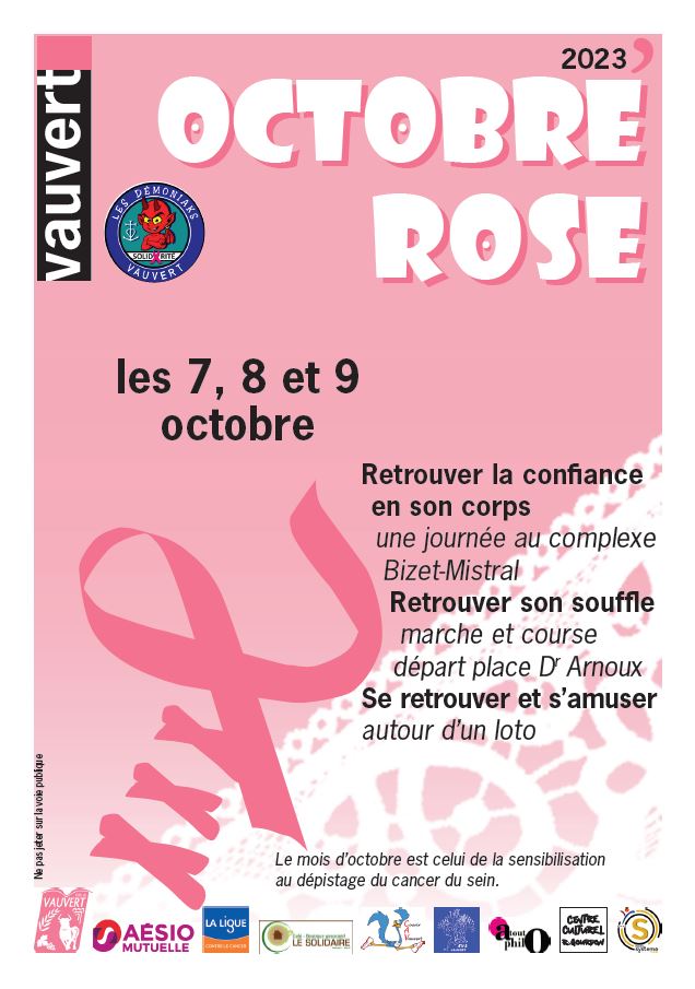 Octobre Rose - Vauvert - 7, 8 et 9 octobre