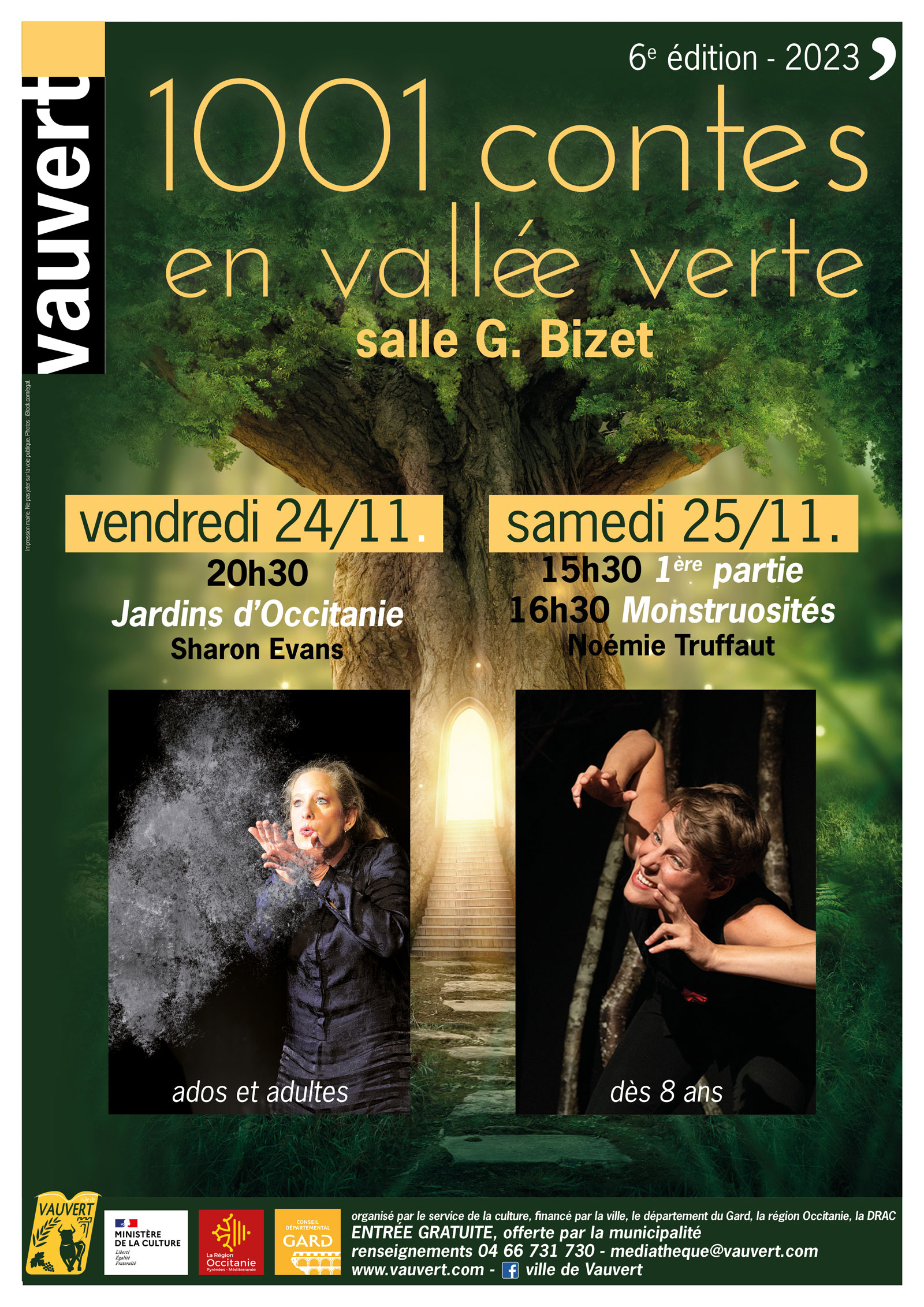 Festival 1001 contes en Vallée verte du 24 au 25 novembre à Vauvert