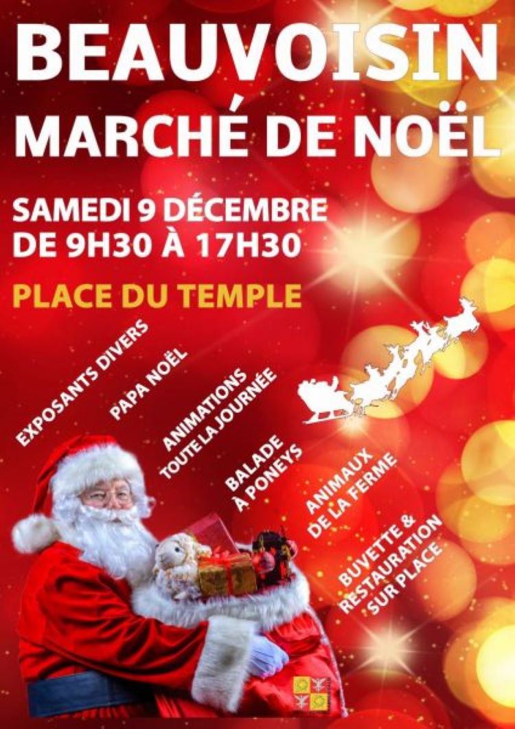 Marché de Noël à Beauvoisin le 09 décembre 2023