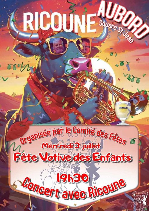 Fête votive des Enfants - Mercredi 03 juillet à Aubord