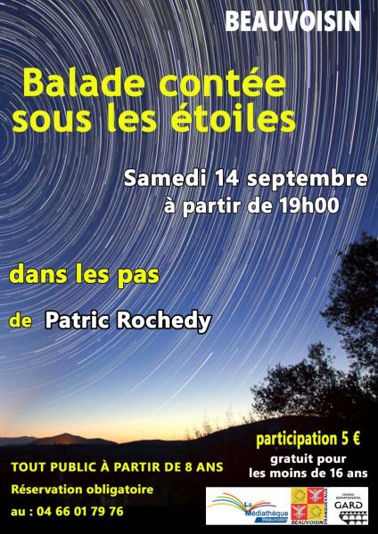 Balade sous les étoiles Beauvoisin - samedi 14 septembre 2024