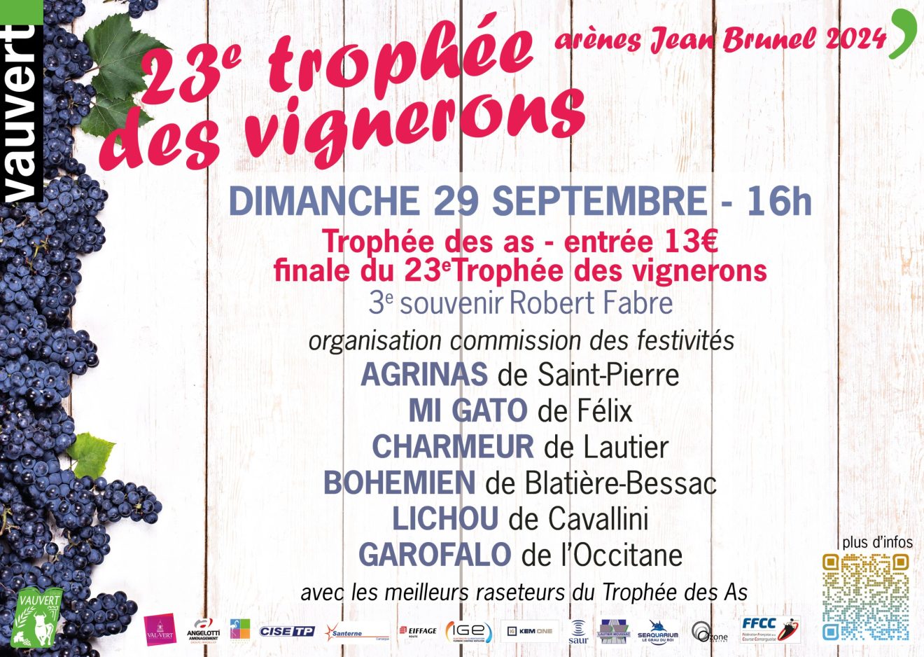 Courses camarguaise - 29 septembre - Vauvert