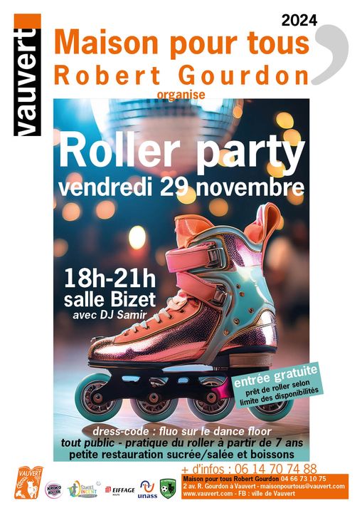 Roller Party - Vendredi 29 novembre à Vauvert