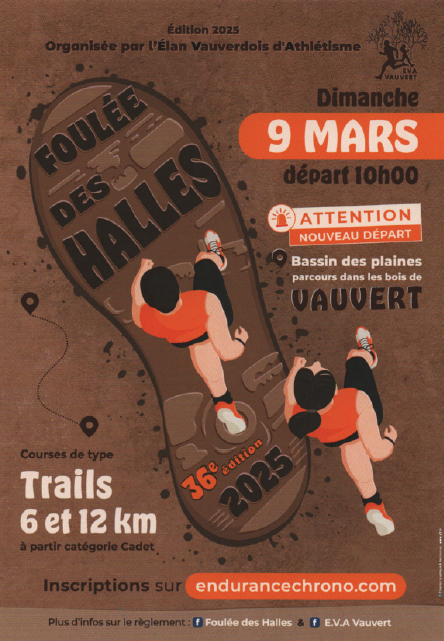 Foulée des Halles - 9 mars 2025 à Vauvert