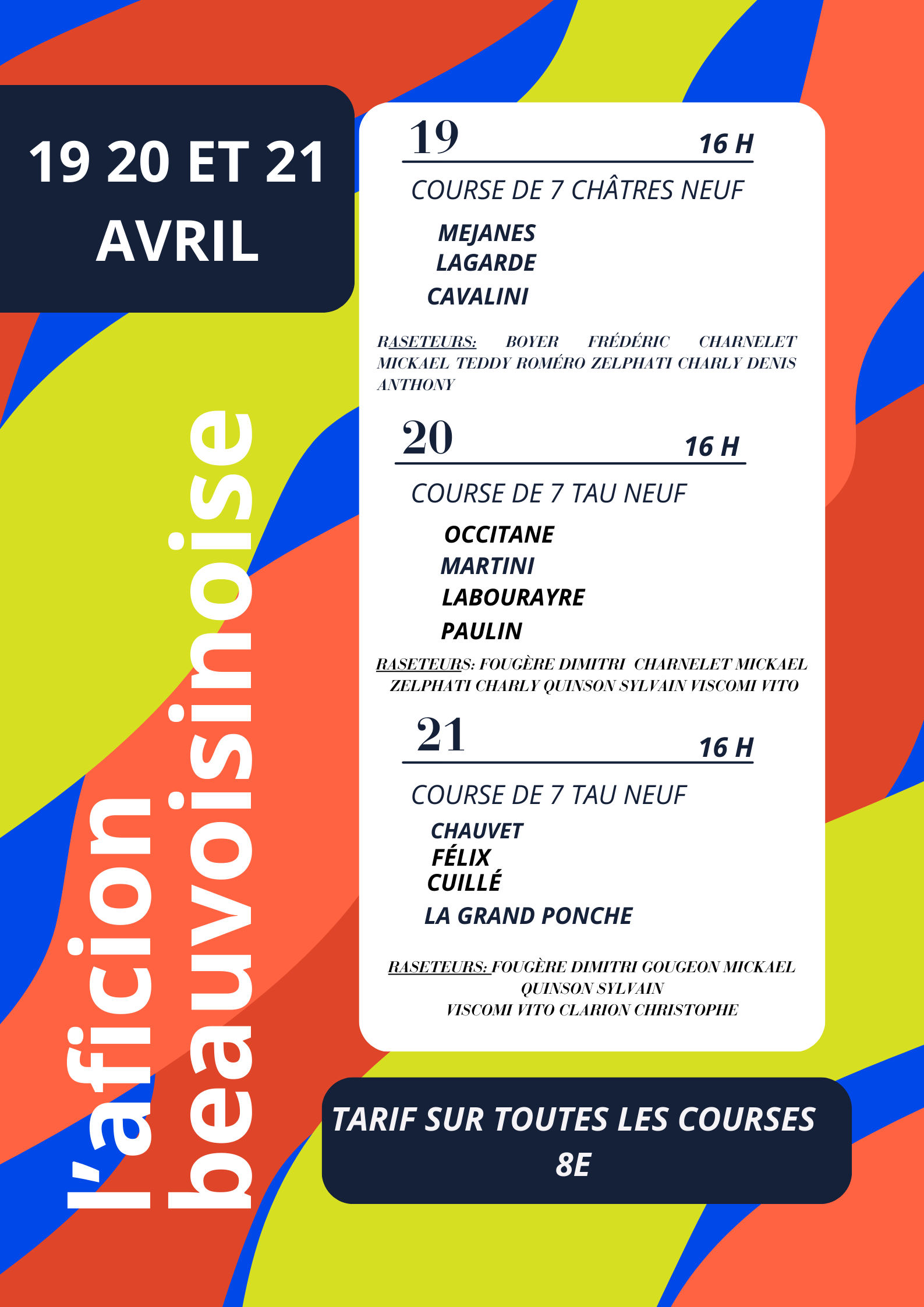 Week-end de Pâques - Manifestations taurines