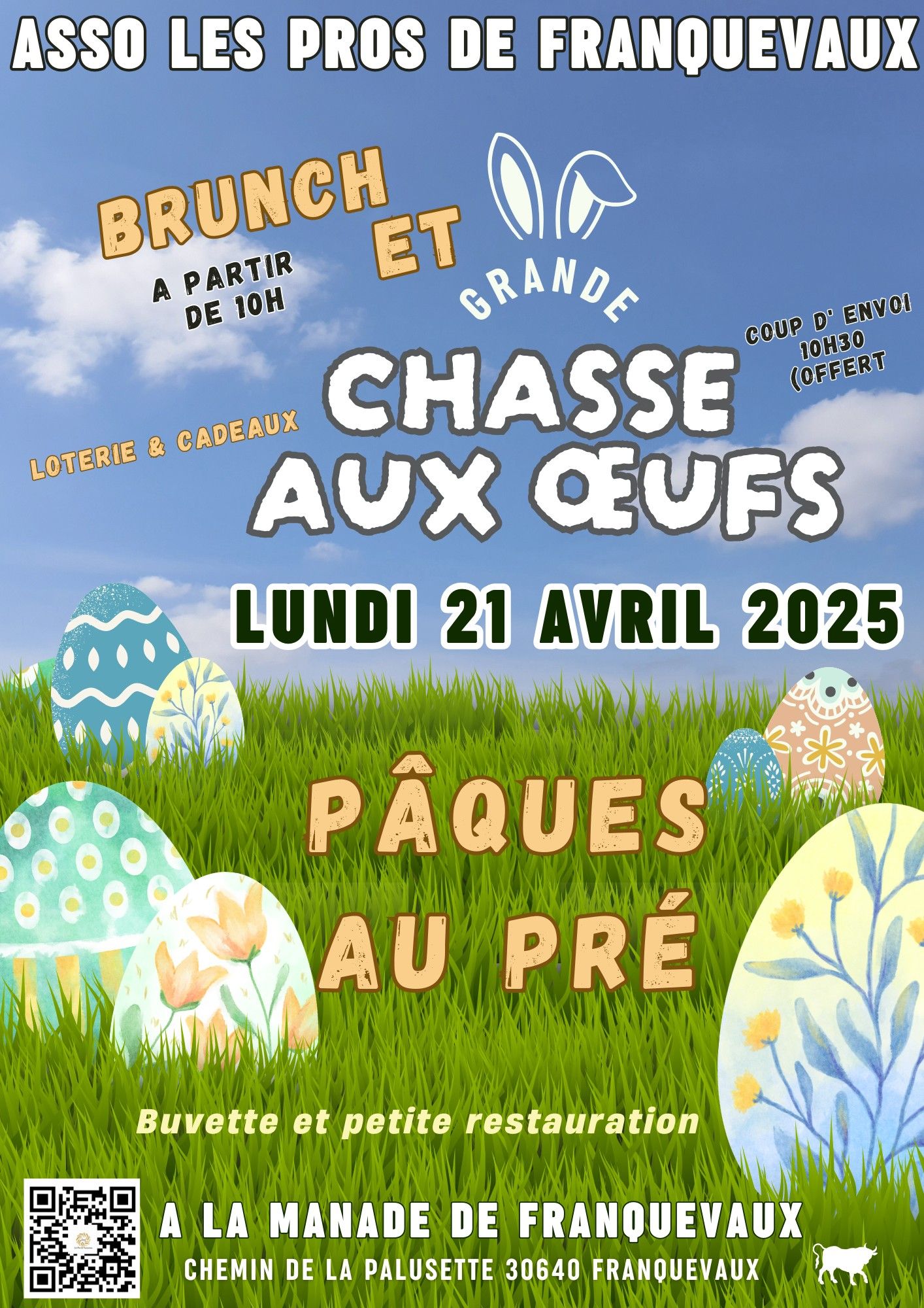 Pâques au pré - Chasse aux oeufs à Franquevaux - lundi 21 avril