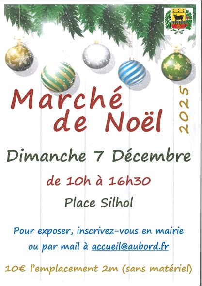 Marché de Noël à Aubord le 07 décembre  2025