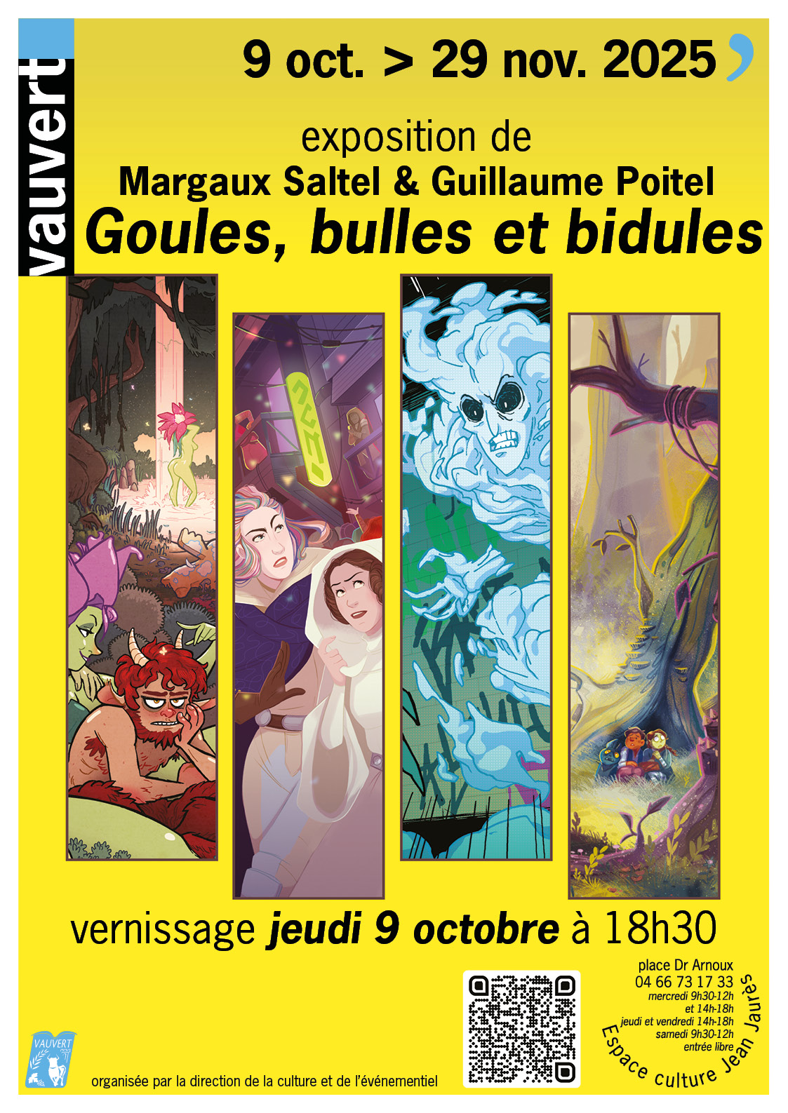 Exposition "Goules, bulles et bidules" - Du 9 octobre au 29 novembre 2025 - Vauvert