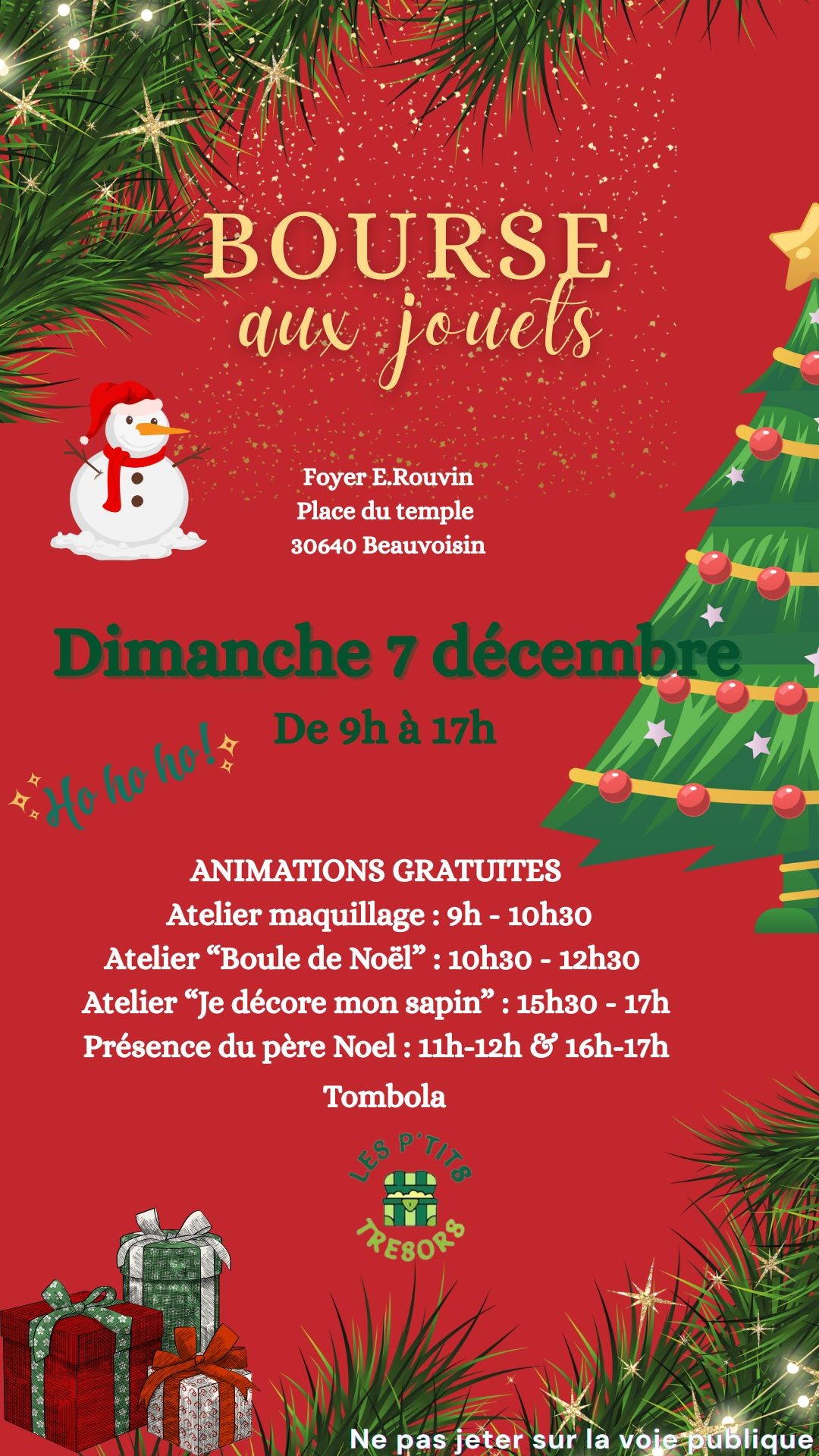 Bourse aux jouets - Dimanche 07 décembre - Beauvoisin