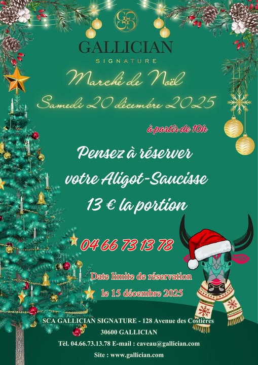 Dégustation de Noel - Cave de Gallician 20 décembre 2025