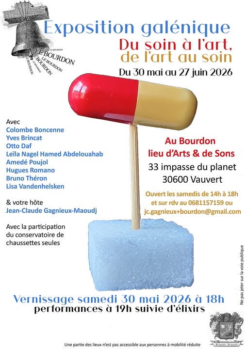 Exposition Galénique : Du soin à l’arts, de l’art au soins - Du 30 mai au 27 juin 2026 à Vauvert