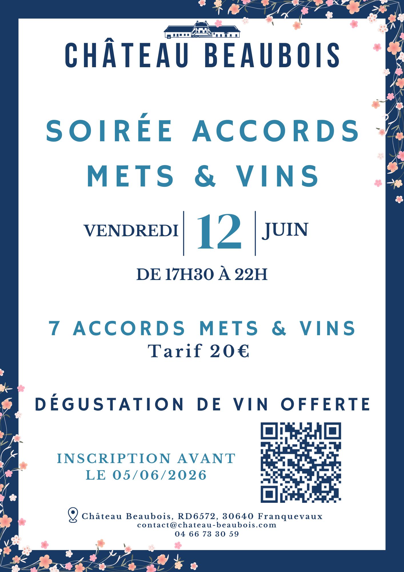 Soirée Accords - Mets et Vins - Vendredi 12 juin 2026 à Beauvoisin