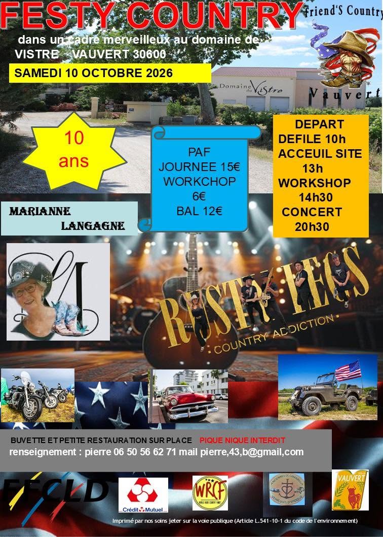 Festy Country - Samedi 10 octobre