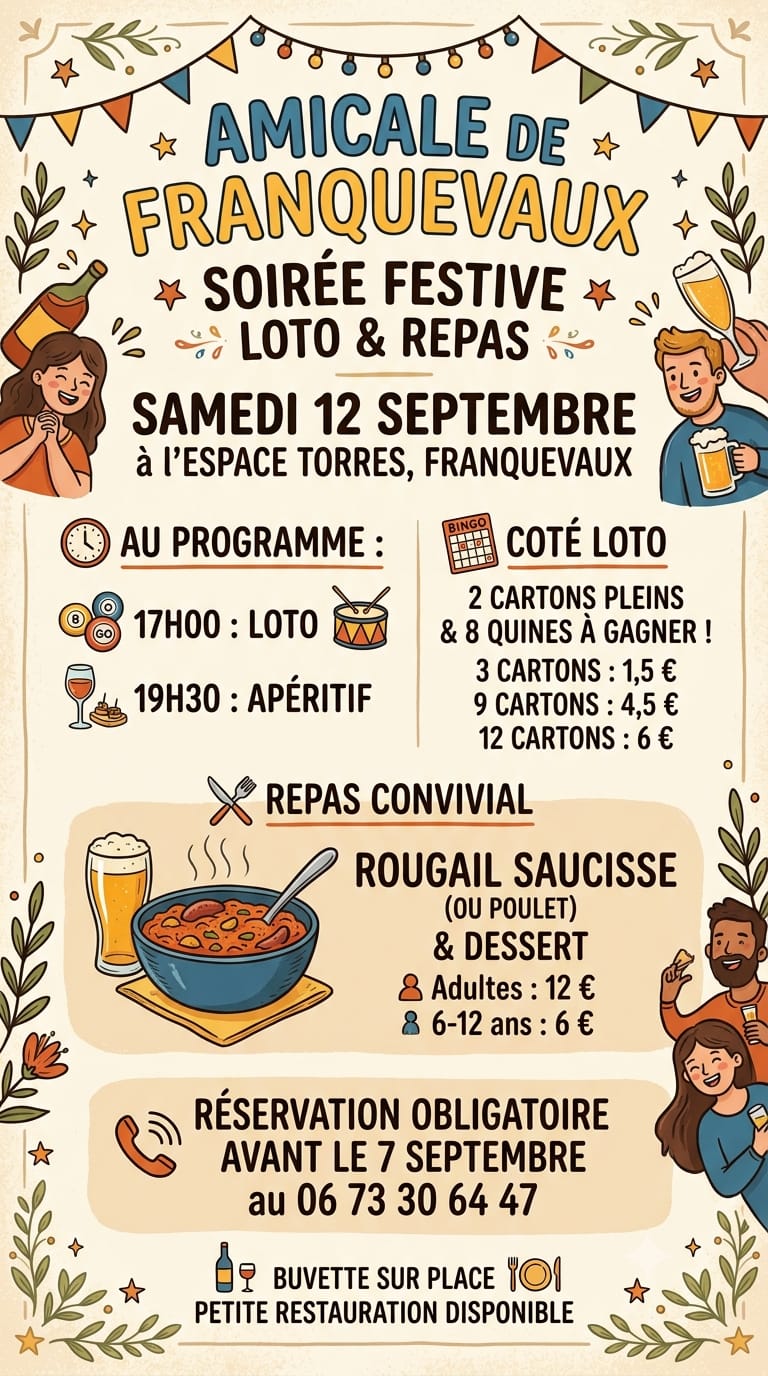 Soirée festive Franquevaux - Samedi 12 septembre