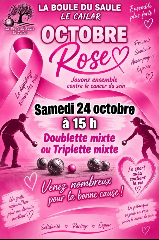 Octobre Rose - Samedi 24 octobre à Le Cailar