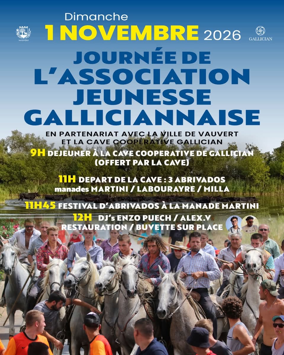Journée taurine de l'association Jeunesse Galliciannaise