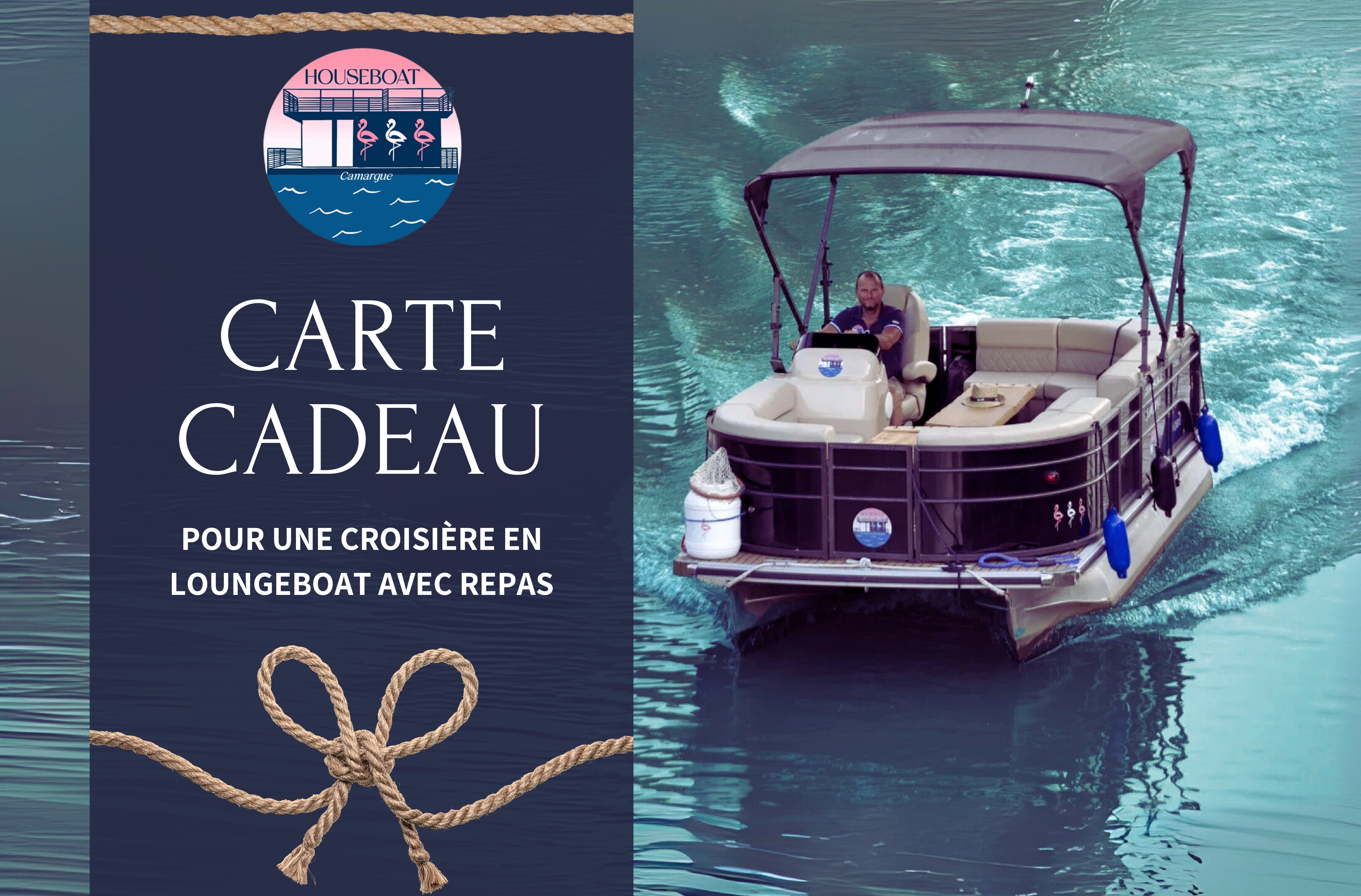 Bons cadeaux houseboat camargue