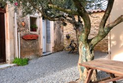 rental of the gites under the olive tree gite le Castellas in vauvert outside